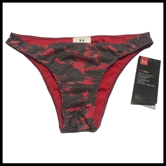 UNDER ARMOUR Bikini Bottoms in Pink/Grey - Picture 1 of 4